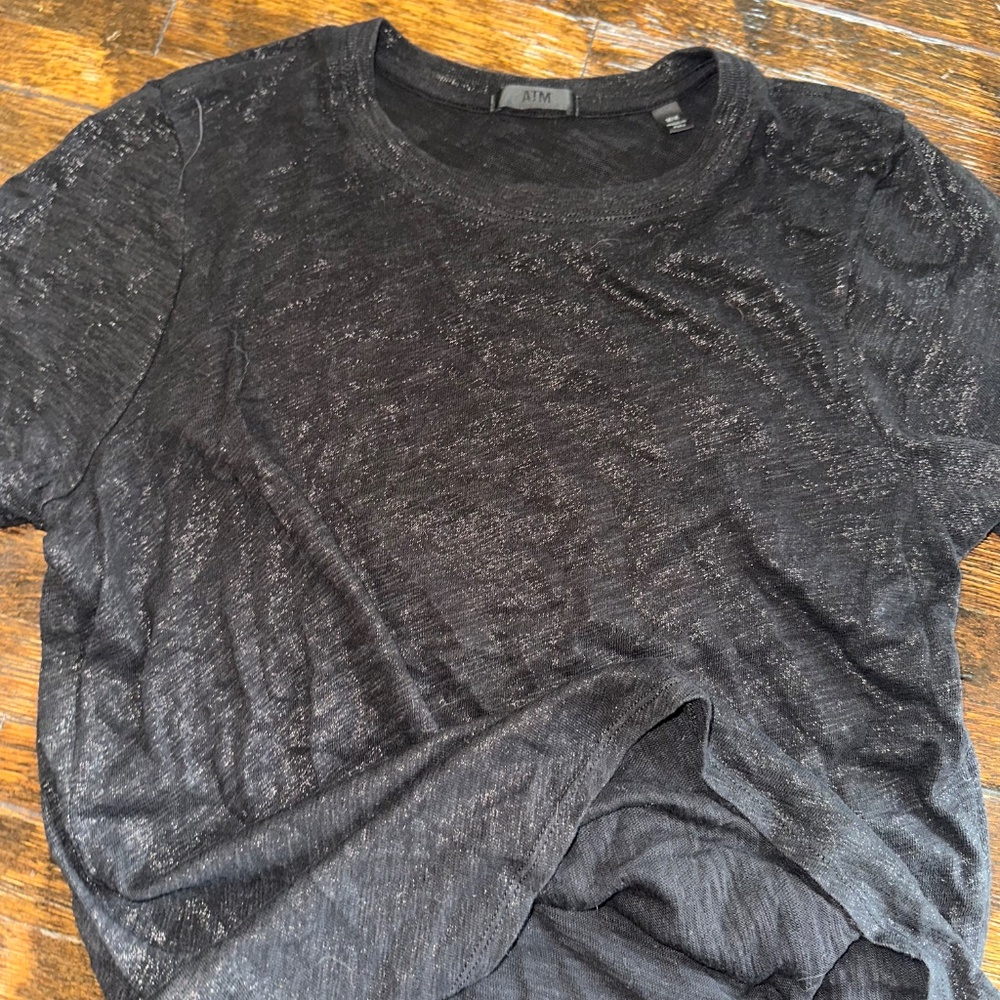 ATM Anthony Thomas Melillo Black Short Sleeve Tee - Picture 5 of 5